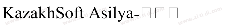 KazakhSoft Asilya字体转换